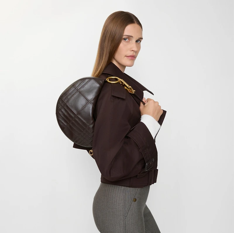 Knight Arc Bag in Peat brown - Women | Burberry® Official