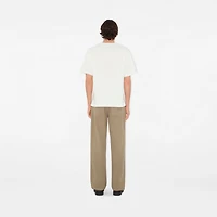 B Crest Cotton T-shirt in Chalk - Men | Burberry® Official
