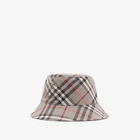 Check EKD Bucket Hat in Mauve grey - Men | Burberry® Official