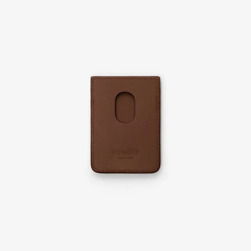 Check Magnetic Card Case in Archive beige - Men, Cotton | Burberry® Official