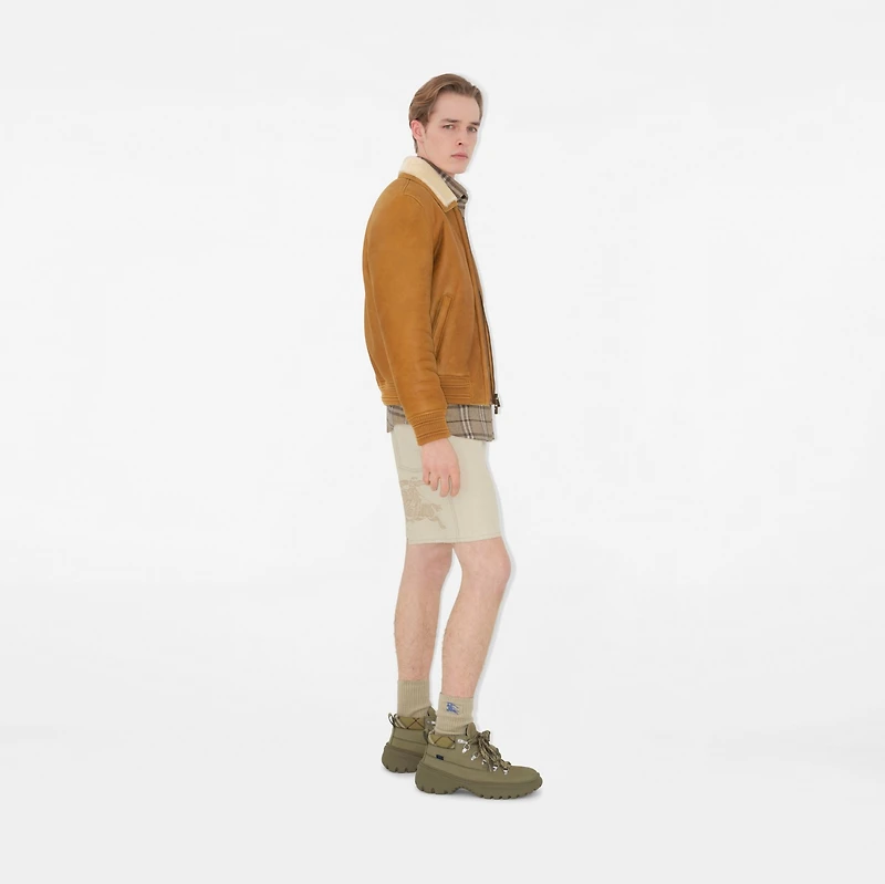EKD Denim Shorts in Rubble - Men, Cotton | Burberry® Official