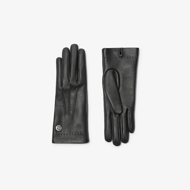 Leather Gloves in Black - Women | Burberry® Official