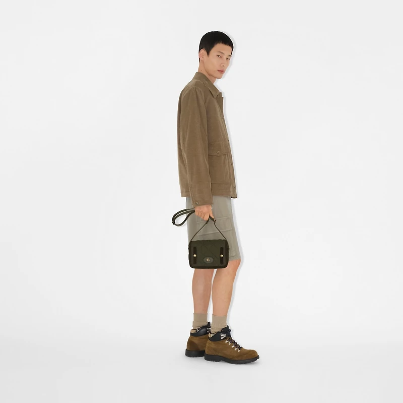 Clifton Crossbody Bag​ in Shale green - Men, Nylon | Burberry® Official
