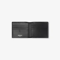 Check Intarsia Bifold Wallet in Peat brown - Men | Burberry® Official