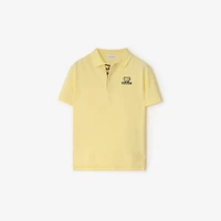 Cotton Polo Shirt in Sherbet | Burberry® Official