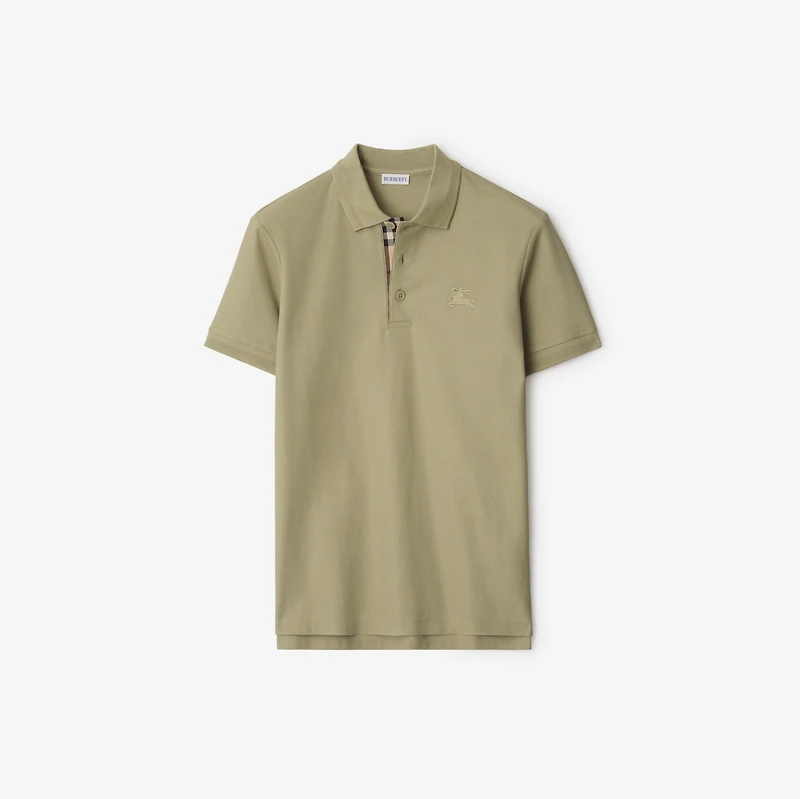 Cotton Polo Shirt in Skylark - Men | Burberry® Official