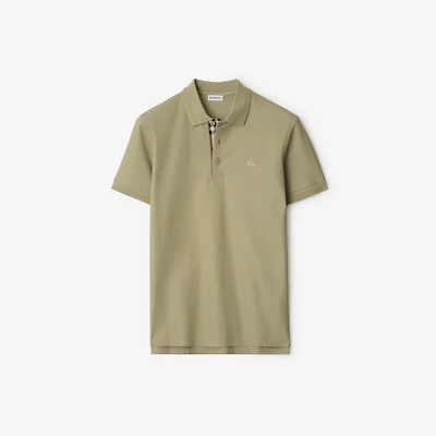 Cotton Polo Shirt in Skylark - Men | Burberry® Official