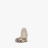 Mini B Clip Messenger Bag in Soap beige - Women | Burberry® Official