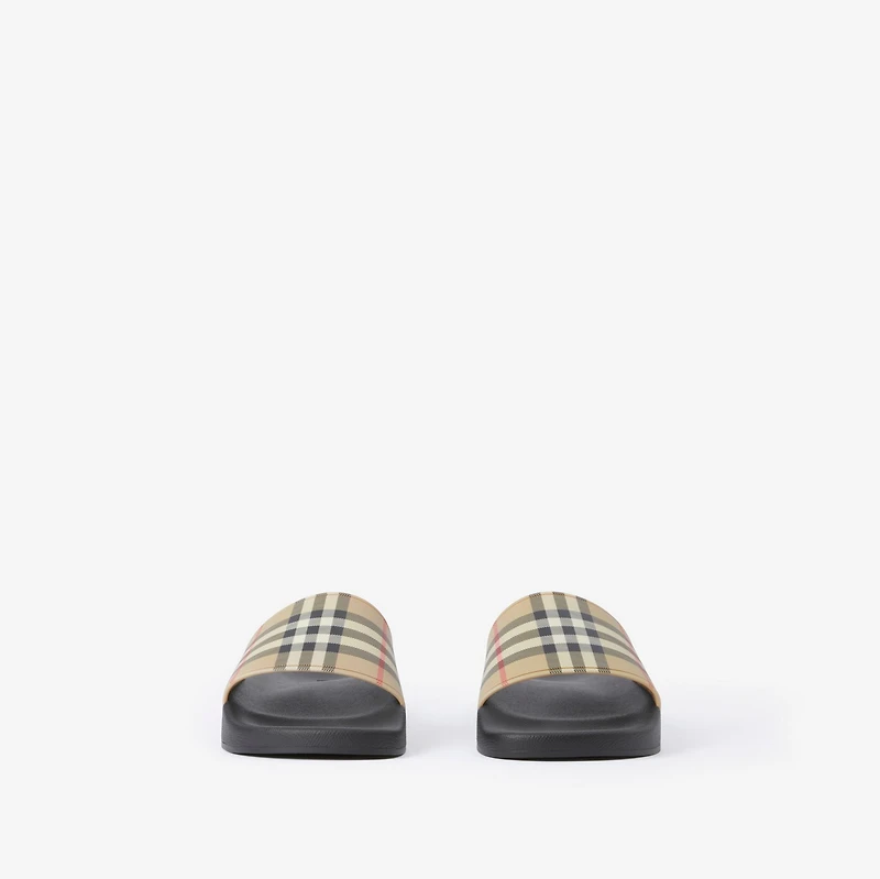 Check Slides in Archive beige - Women | Burberry® Official