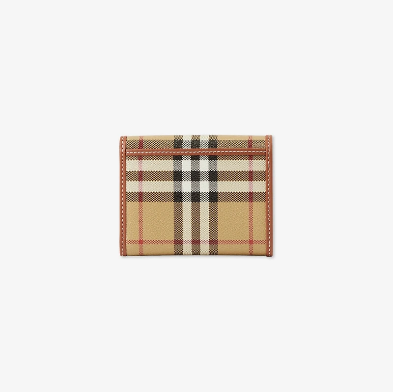 Small Check Folding Wallet in Archive beige/briar brown - Women | Burberry® Official