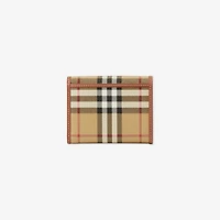 Small Check Folding Wallet in Archive beige/briar brown - Women | Burberry® Official