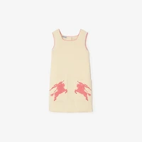 Crochet EKD Cotton Dress in Ivory | Burberry® Official