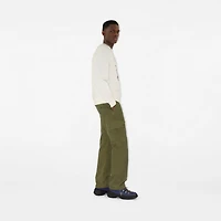 Cross Stitch EKD​ Cotton Sweatshirt in Chalk white - Men | Burberry® Official