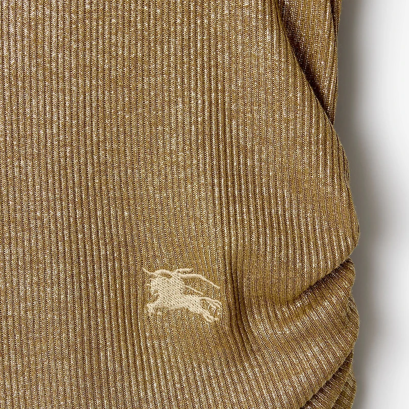 Festival Viscose Tank Top in Lignum brown - Women | Burberry® Official