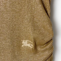 Festival Viscose Tank Top in Lignum brown - Women | Burberry® Official