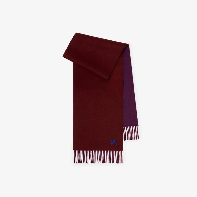 Reversible Cashmere Scarf in Oxblood/pansy | Burberry® Official