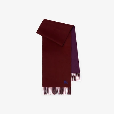 Reversible Cashmere Scarf in Oxblood/pansy | Burberry® Official