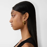 Shield Earrings in Gold