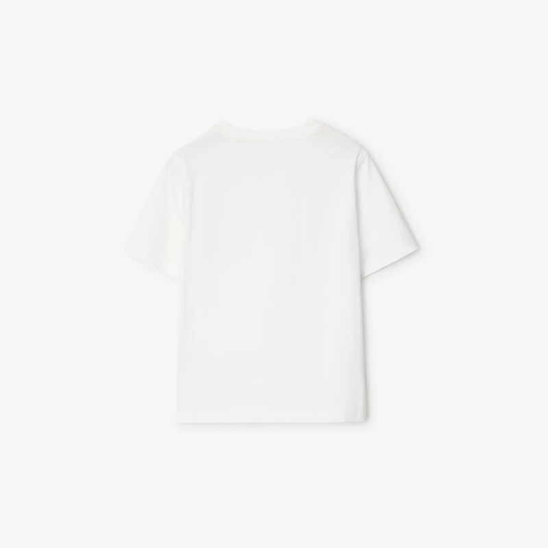 Daisy Logo Cotton T-shirt in White | Burberry® Official