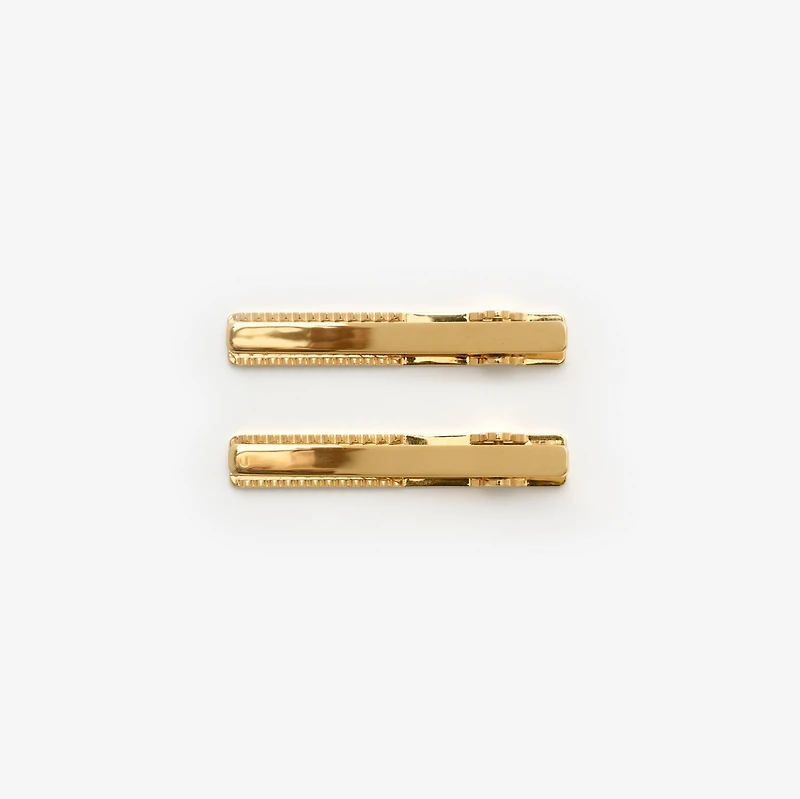 Logo Hair Clips in Gold | Burberry® Official