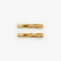 Logo Hair Clips in Gold | Burberry® Official