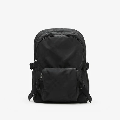 Check Jacquard Backpack in Black - Men | Burberry® Official