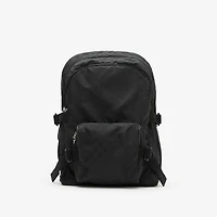 Check Jacquard Backpack in Black - Men | Burberry® Official