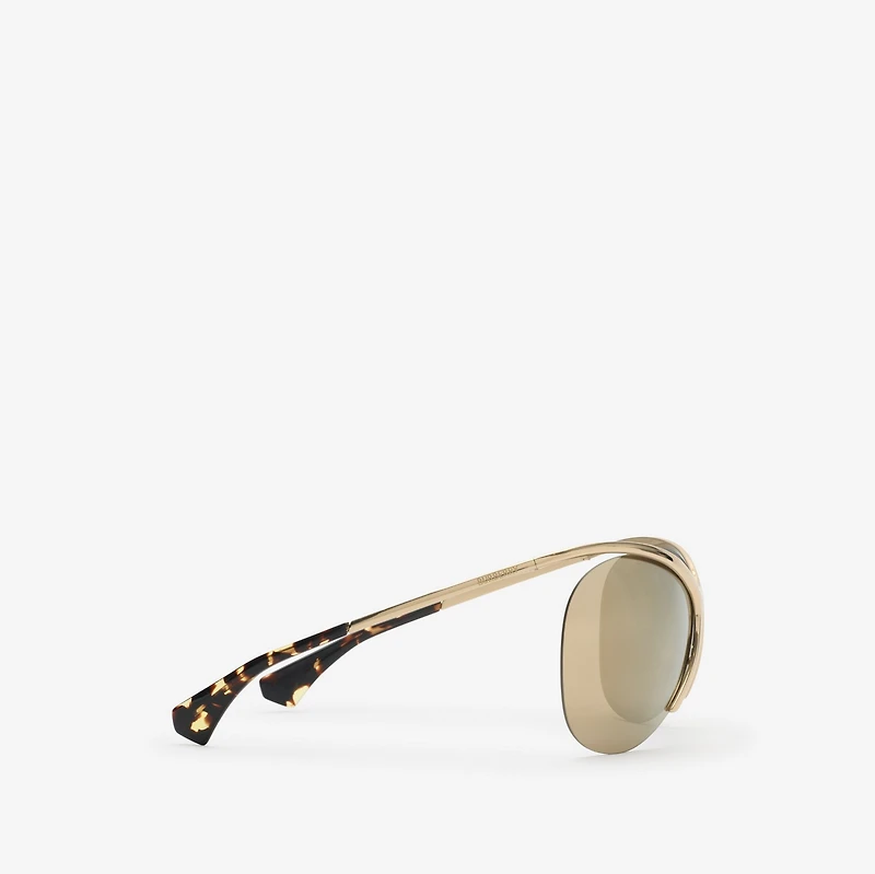 Metal Pilot Sunglasses in Gold - Women | Burberry® Official