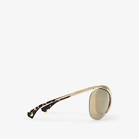 Metal Pilot Sunglasses in Gold - Women | Burberry® Official