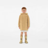 Quilted Nylon Hooded Coat in Buff | Burberry® Official