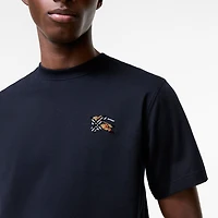 Cotton T-shirt in Navy - Men | Burberry® Official