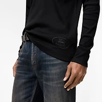 Long-sleeve Cotton top in Black - Men | Burberry® Official