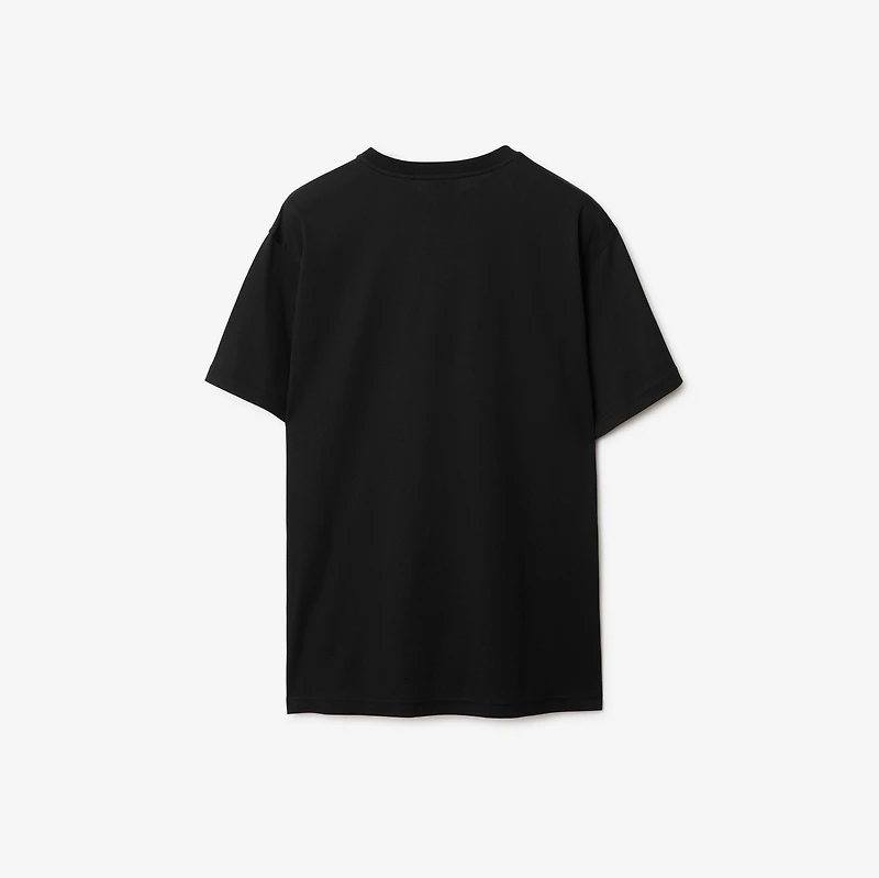 Logo Cotton T-shirt in Black - Men | Burberry® Official