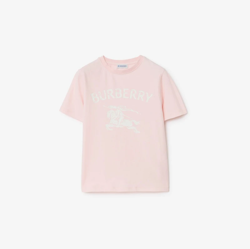 EKD Stretch Cotton T-shirt in Ice pink | Burberry® Official