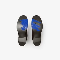 Waxed Suede Ledger Boots​​ in Moorhen brown - Men | Burberry® Official