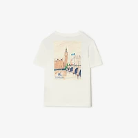 London Bear Cotton T-shirt in Chalk white | Burberry® Official