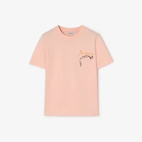 Brave Little Tree Cotton T-shirt in Compact pink - Women | Burberry® Official
