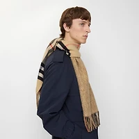 Reversible B Shield Cashmere Scarf in Sand | Burberry® Official