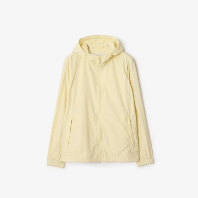 Nylon Hooded Jacket in Sherbet yellow - Men | Burberry® Official