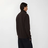 Cashmere Blend Half-zip Sweater in Scorched brown - Men | Burberry® Official