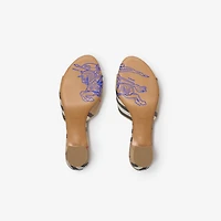 Check Sloane Mules​ in Sand beige - Women | Burberry® Official