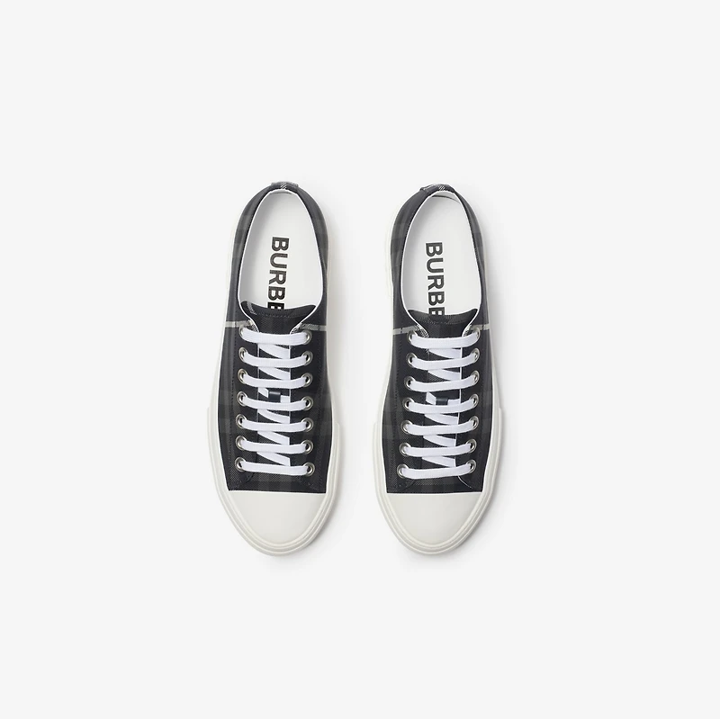 Check Sneakers in Storm blue - Men | Burberry® Official
