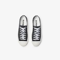 Check Sneakers in Storm blue - Men | Burberry® Official