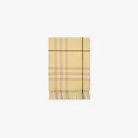 Check Cashmere Scarf in Buff | Burberry® Official