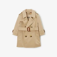 Gabardine Trench Coat in Honey | Burberry® Official