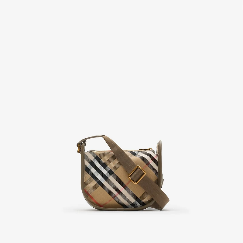 Mini B Clip Messenger Bag in Sand beige - Women | Burberry® Official
