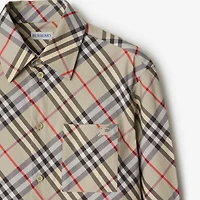 Regular Fit Check Cotton Shirt in Chipping - Women | Burberry® Official