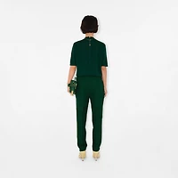 Wool T-shirt in Ivy - Women | Burberry® Official