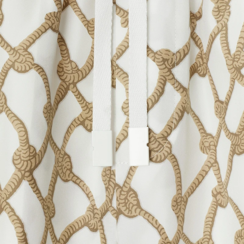 Knot Silk Trousers in Thatch - Women | Burberry® Official