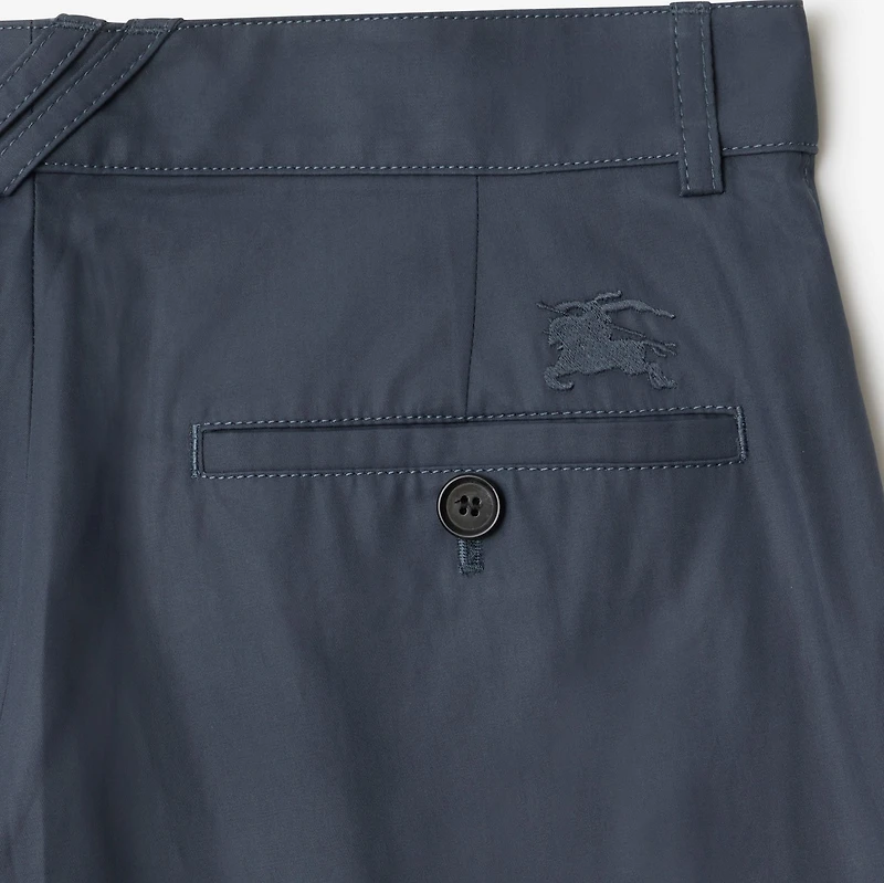 Cotton Chino Shorts in Magnet - Men | Burberry® Official
